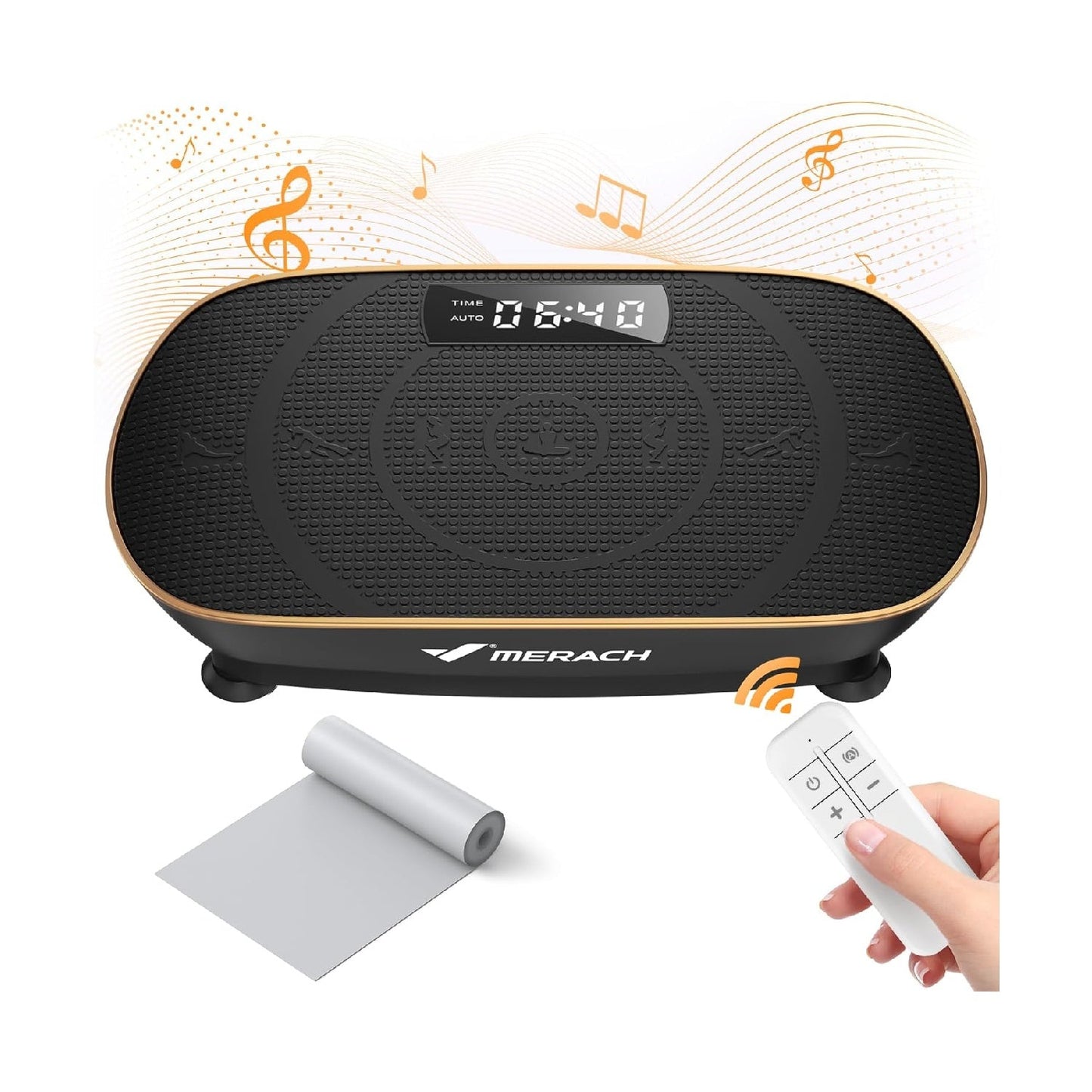 Vibration Plate Exercise Machine – Whole Body Workout Platform with Bluetooth & Silicone Pedal, Auto Mode for Home Fitness